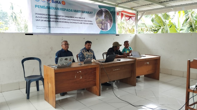 Prof. Unggul Wahyono Dorong Inovasi Sistem Peringatan Dini di Air Terjun Wera