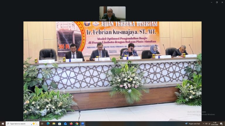 Prof. Sutapa menjadi Penguji Eksternal pada Ujian Tertutup Disertasi Teknik Pengairan Universitas Brawijaya