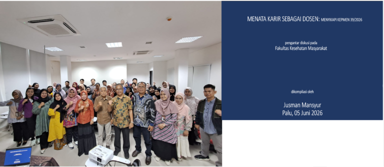Bahas Mindset, Prof. Jusman Dorong Dosen UNTAD Menata Karier Akademik Secara Strategis di Tengah Kebijakan Baru