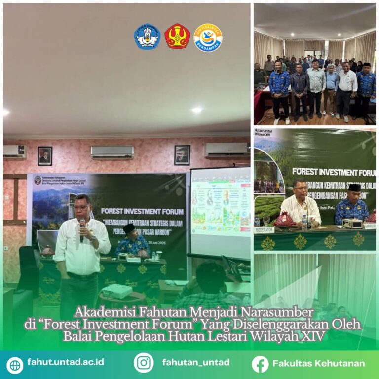 Prof. Syukur Umar Paparkan Perspektif Akademik Investasi Kehutanan Berkelanjutan pada Forest Carbon Investment Forum